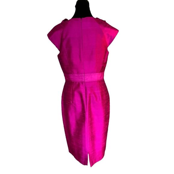 KAY UNGER NEW YORK 100% SILK Mod Mini Dress Size 6 - Picture 7 of 9
